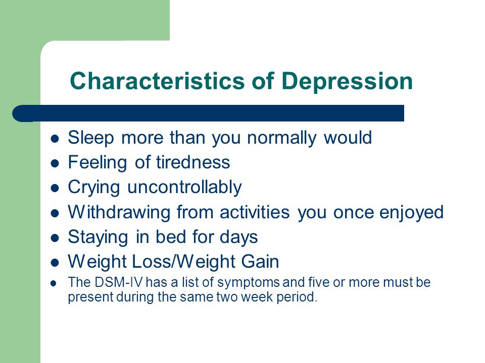 Depression Symptoms & Types
